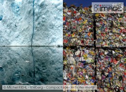 Michel RIEHL - Iceberg - Compactage de boites metal.jpg